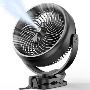 Black Clip-On Desk Fan